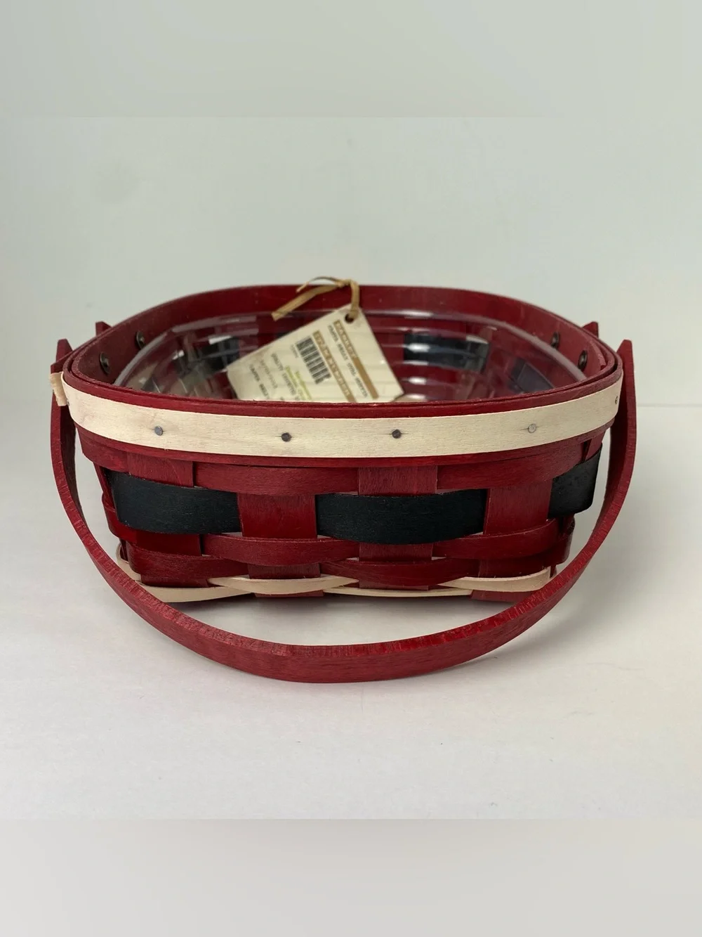 Longaberger 2013 Santa Belly Oval Muffin Basket w/ Protector New NWT